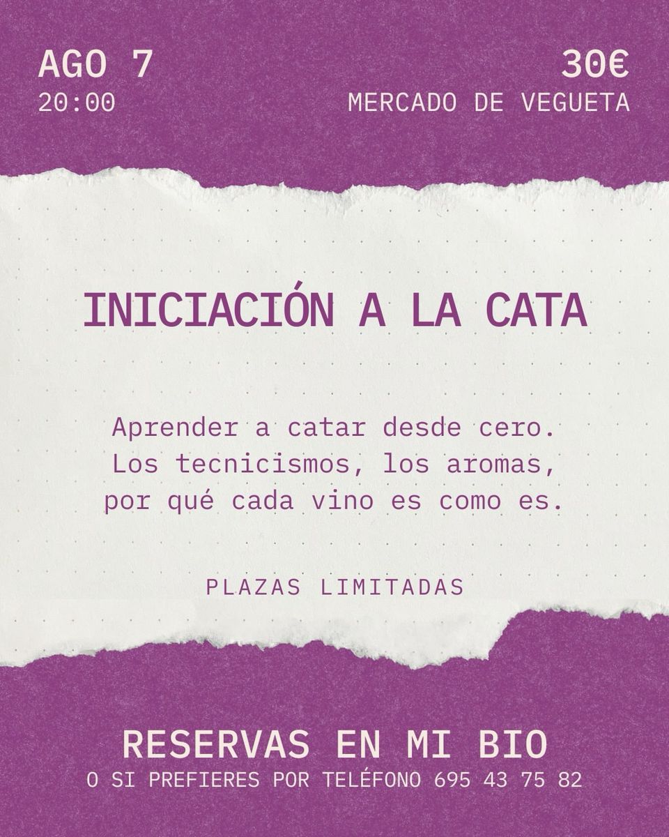 Taller de Iniciación a la Cata de Vinos