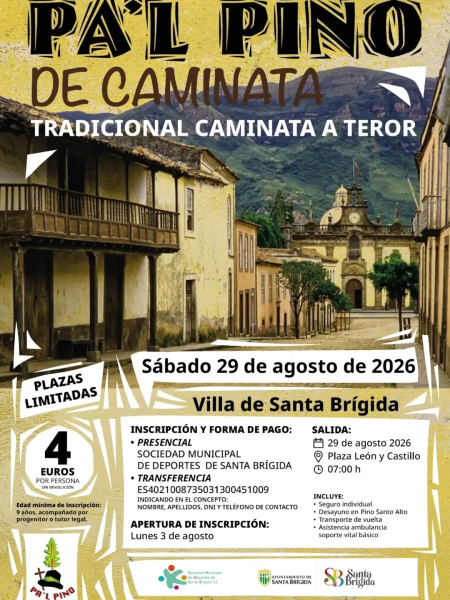 Peregrinación de Santa Brígida a la Basílica de Nuestra Señora del Pino