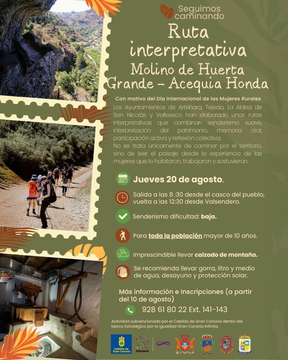 Ruta interpretativa Molino de Huerta Grande – Acequia Honda