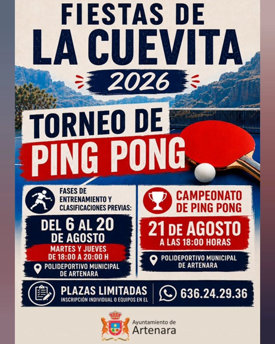 Ping Pong Championship – Fiestas de La Cuevita 2026