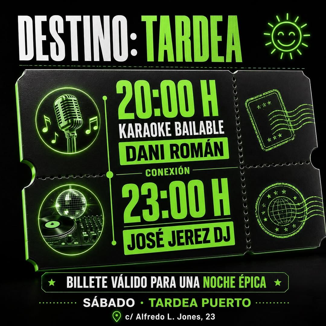Karaoke & DJ Night at Tardea Puerto
