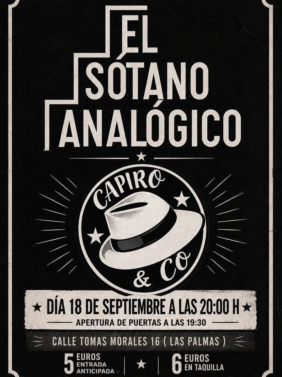 Capiro&Co en directo en El Sótano Analógico