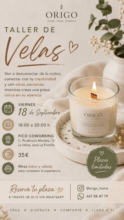 Taller de Velas · ORIGO