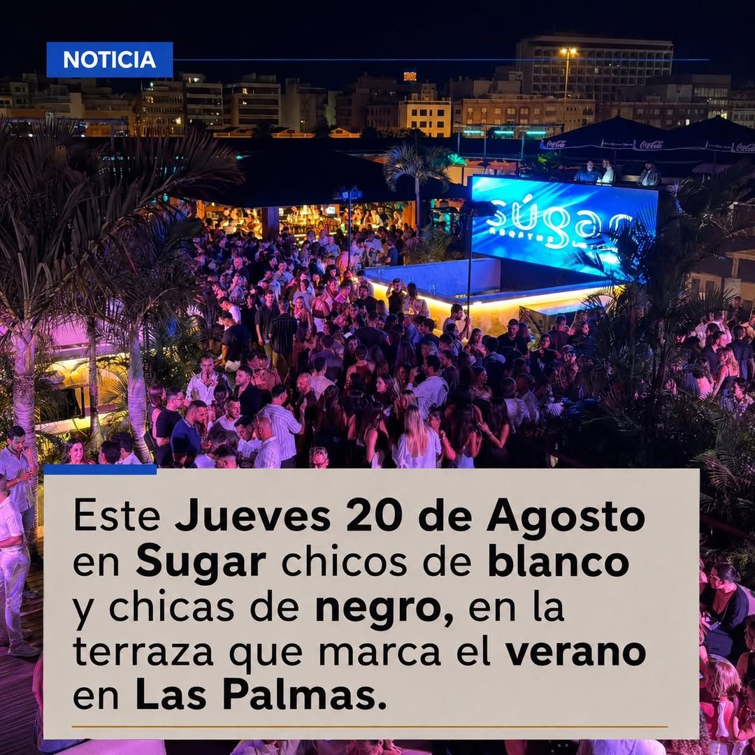 Noche Blanco y Negro en Sugar Las Palmas