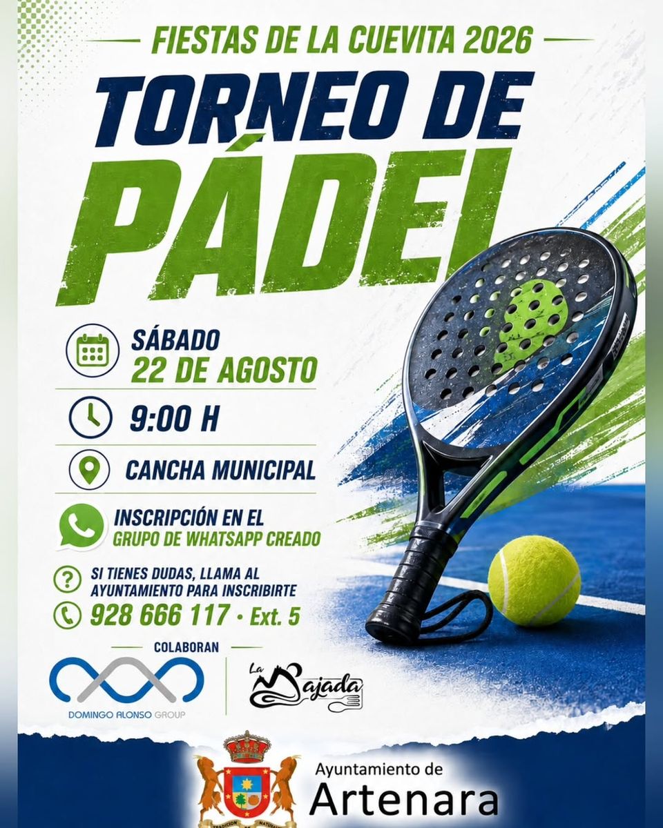 Padel Tournament · Fiestas de La Cuevita 2026