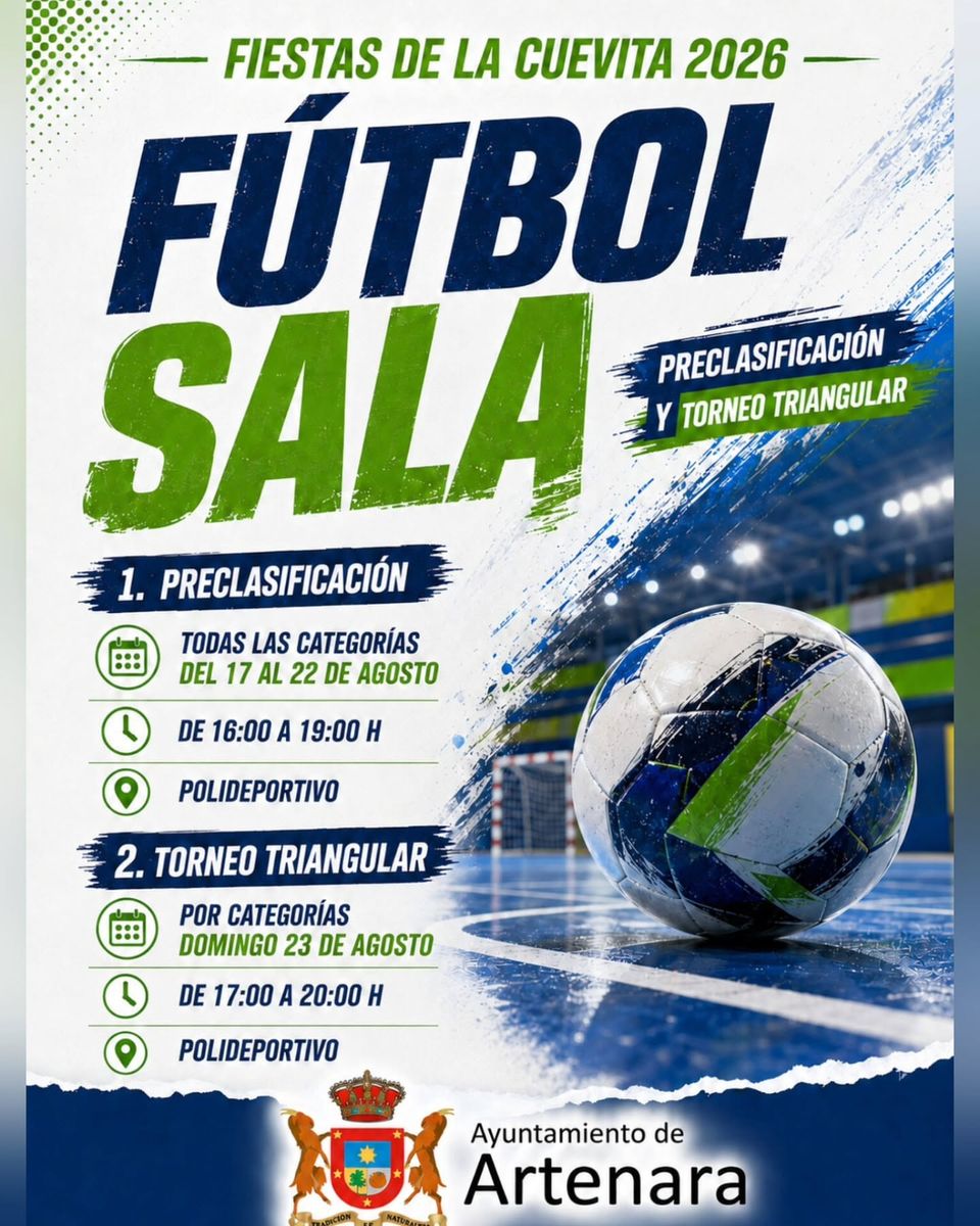 Torneo Triangular de Fútbol Sala · Fiestas de La Cuevita 2026