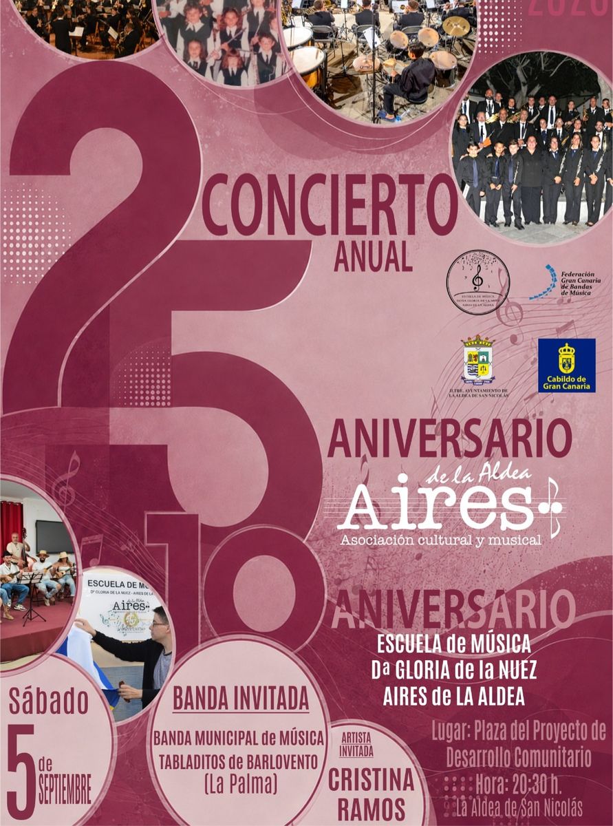 Concierto 25º Aniversario de Aires de La Aldea