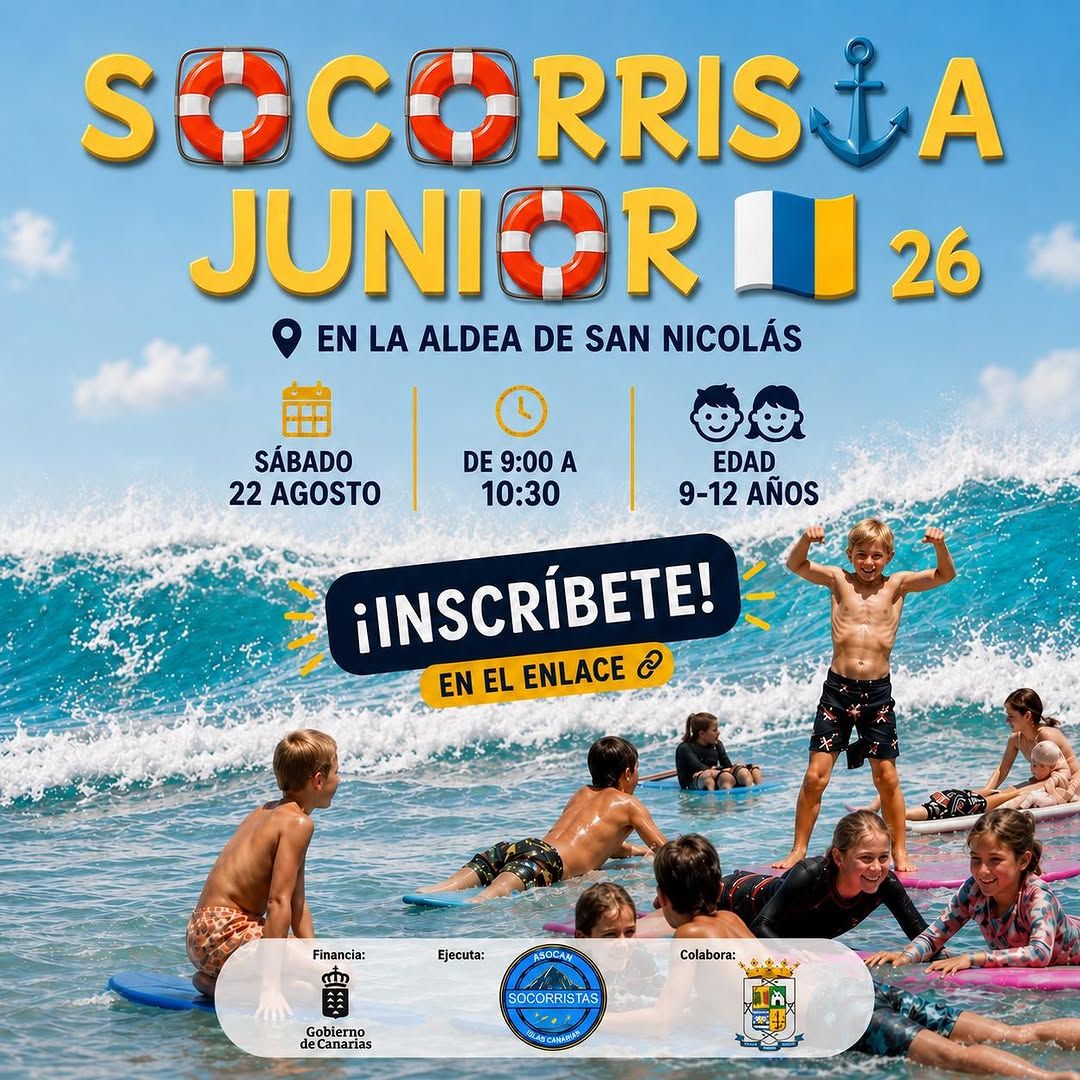 Junior Lifeguard Workshop in La Aldea de San Nicolás