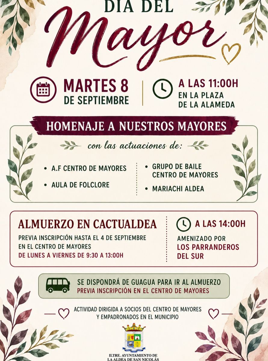 Celebración del Día del Mayor en La Aldea