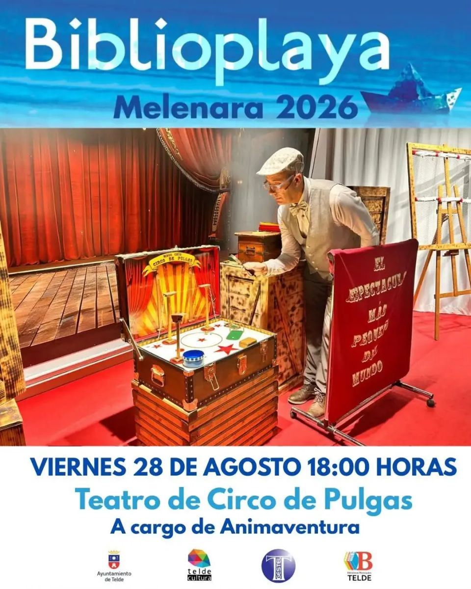 Circo de Pulgas en la Biblioplaya de Melenara 2026