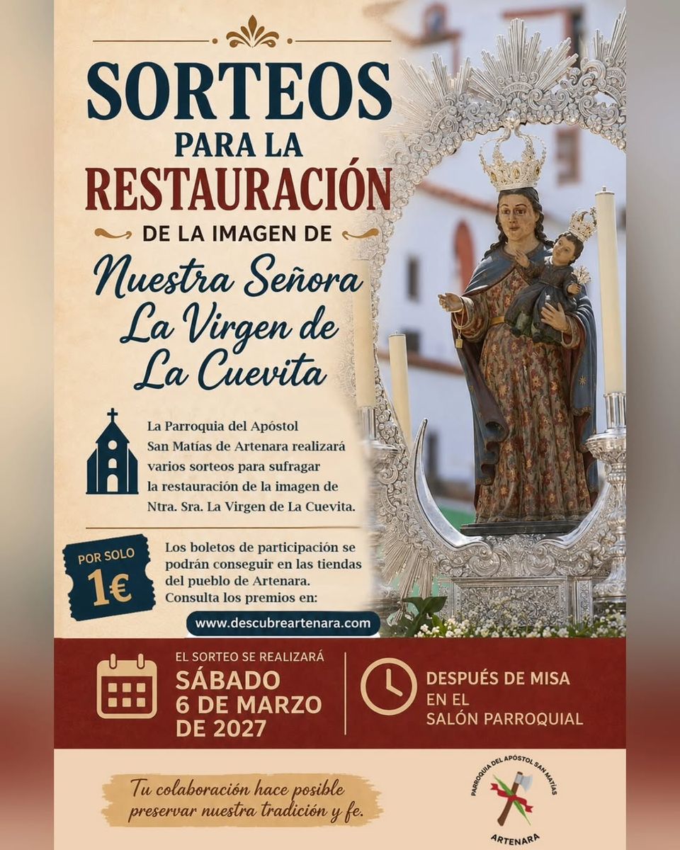 Charity Raffles for the Restoration of La Virgen de La Cuevita