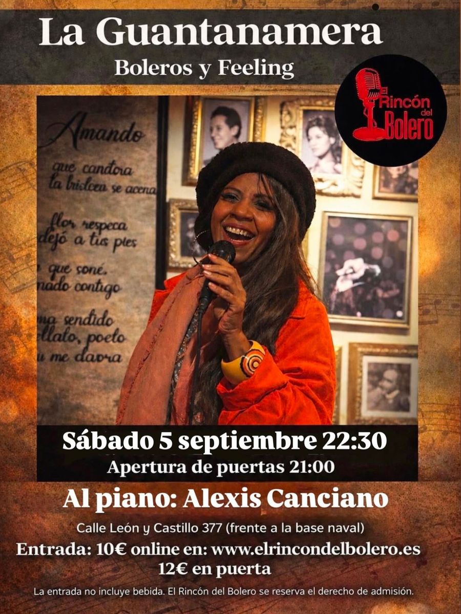 La Guantanamera & Alexis Canciano: Cuban Boleros Night