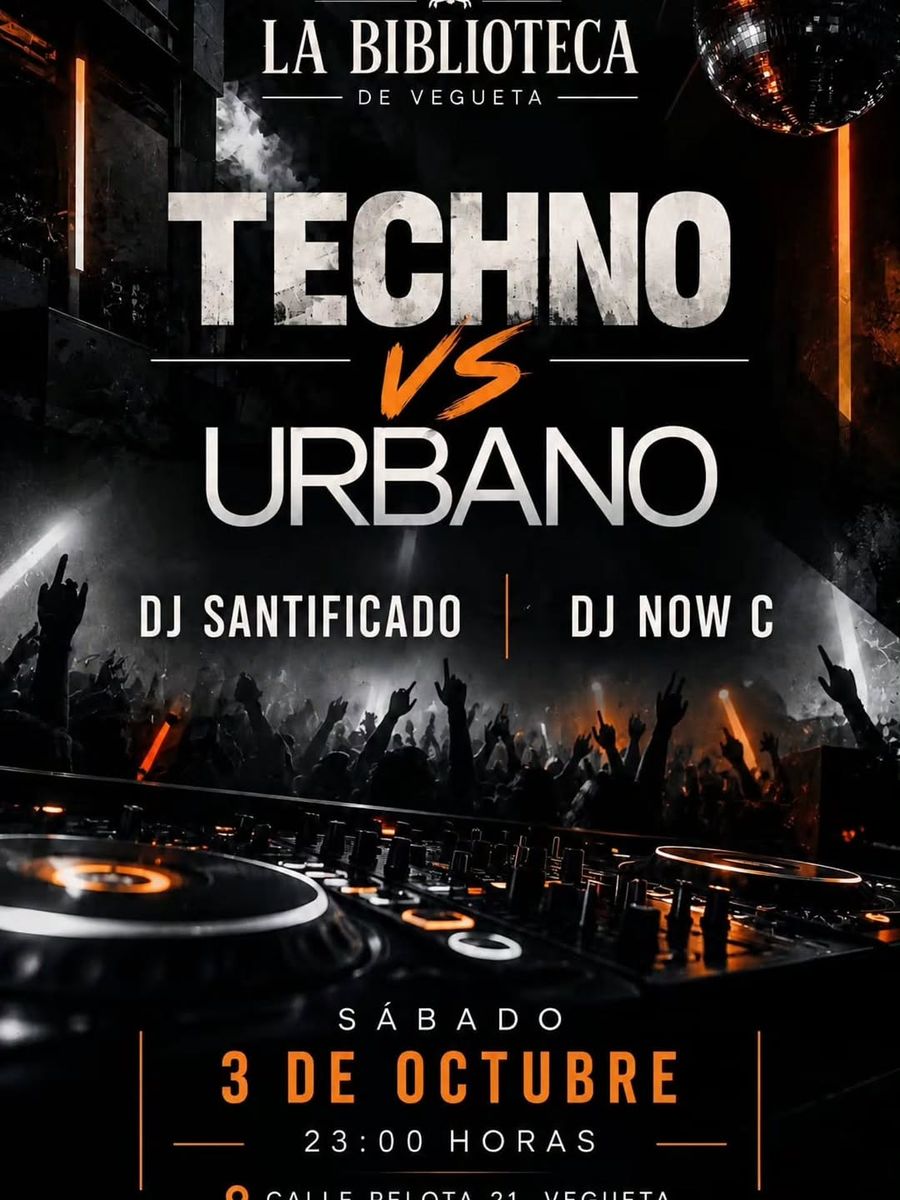Saturday Techno vs Urbano Night