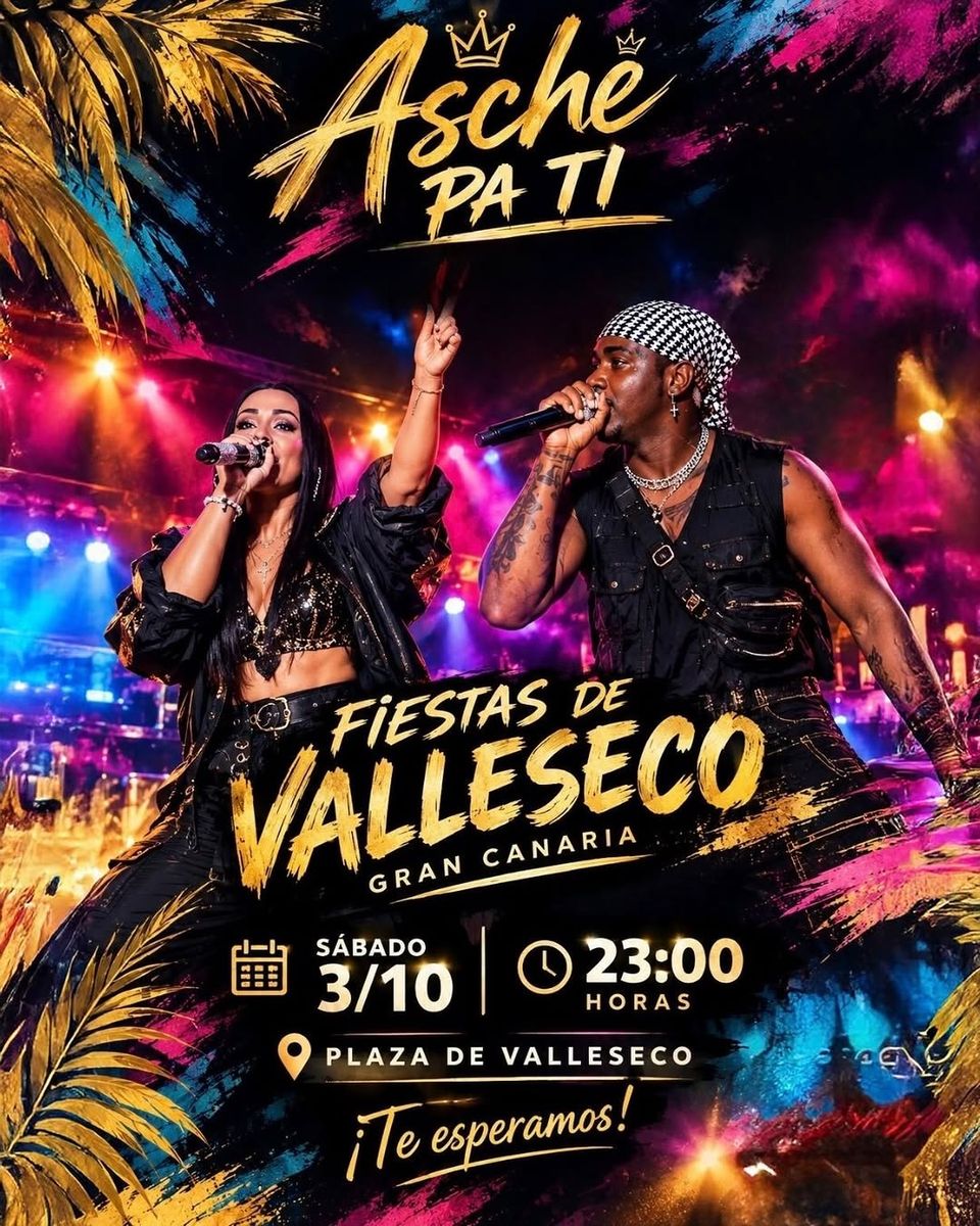 Asché Pa’ Ti Live at Fiestas de Valleseco