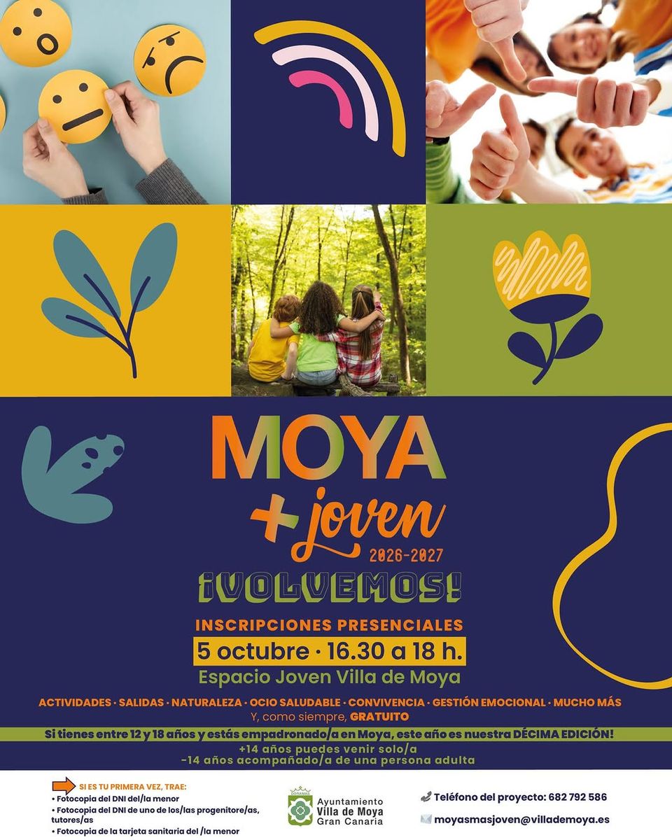 Tarde de inscripciones Moya+Joven 2026/2027