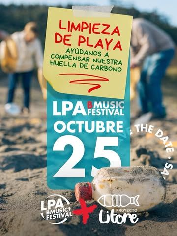 Jornada de Limpieza de Playa tras el LPA BMusic Festival