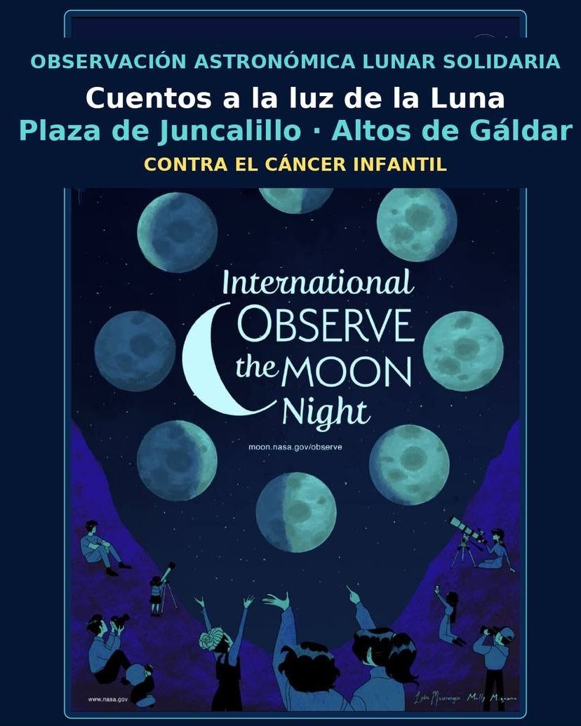Cuentos a la luz de la Luna – Observación astronómica lunar solidaria