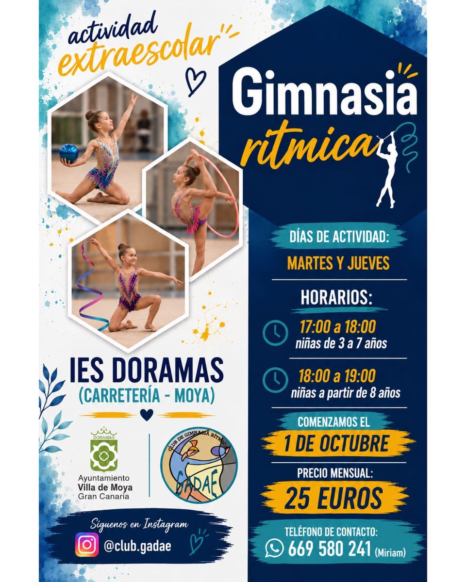 Curso de Gimnasia Rítmica en la Villa de Moya