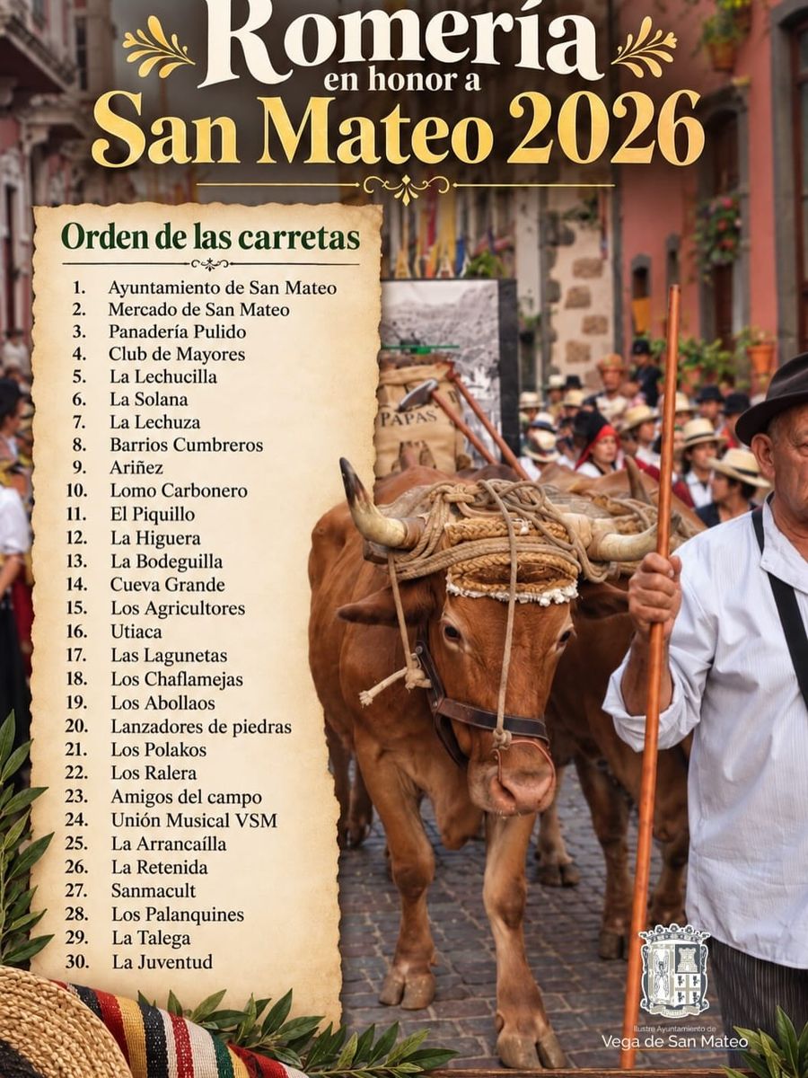 Romería en honor a San Mateo 2026