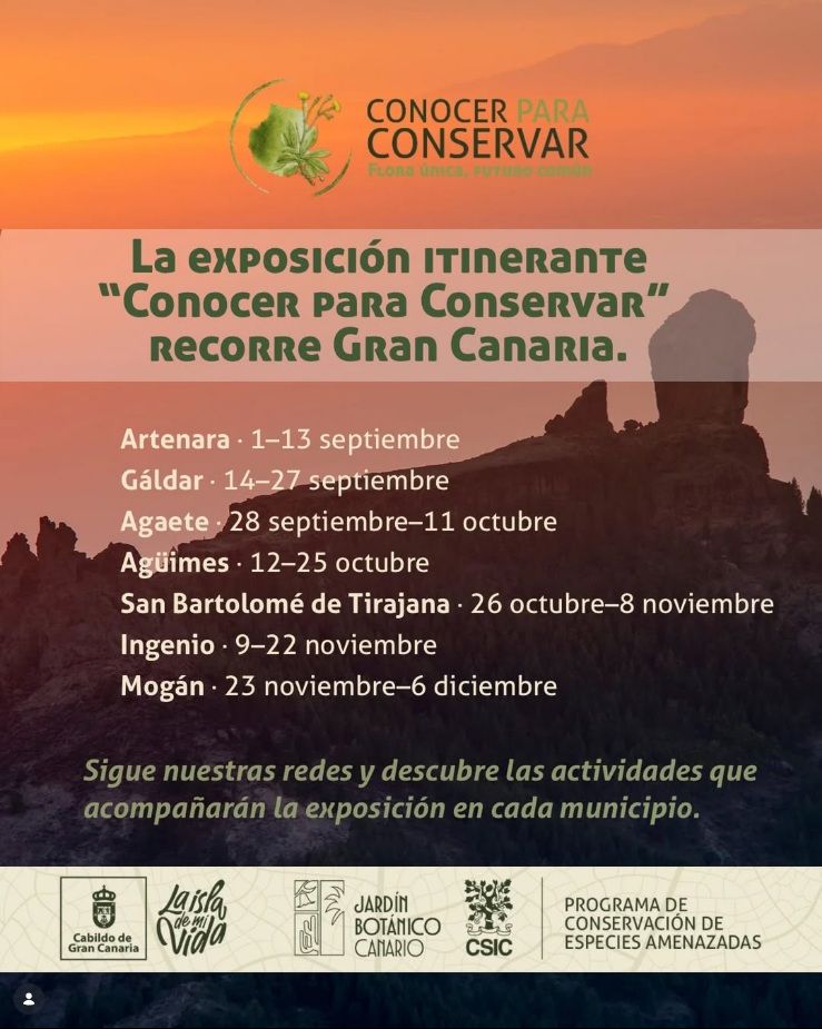 Conocer para Conservar – Exposición itinerante (Agaete)