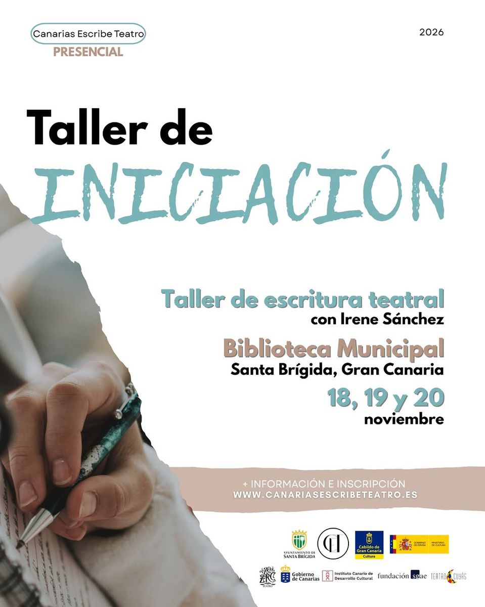 Taller de Escritura Teatral con Irene Sánchez