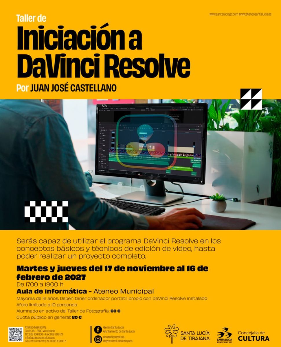 Taller de Iniciación a DaVinci Resolve