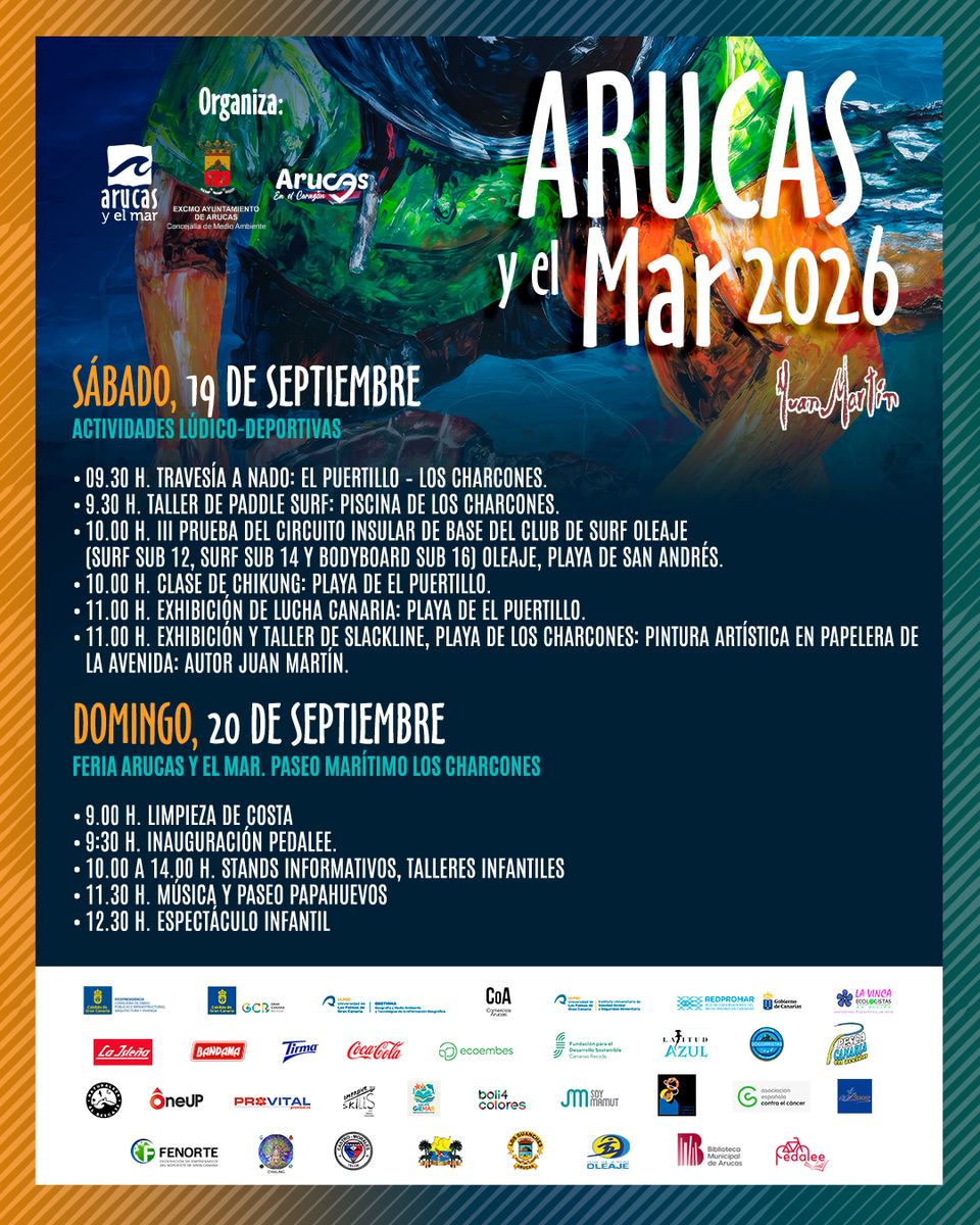Arucas y el Mar – Jornada de Deporte y Arte en Vivo