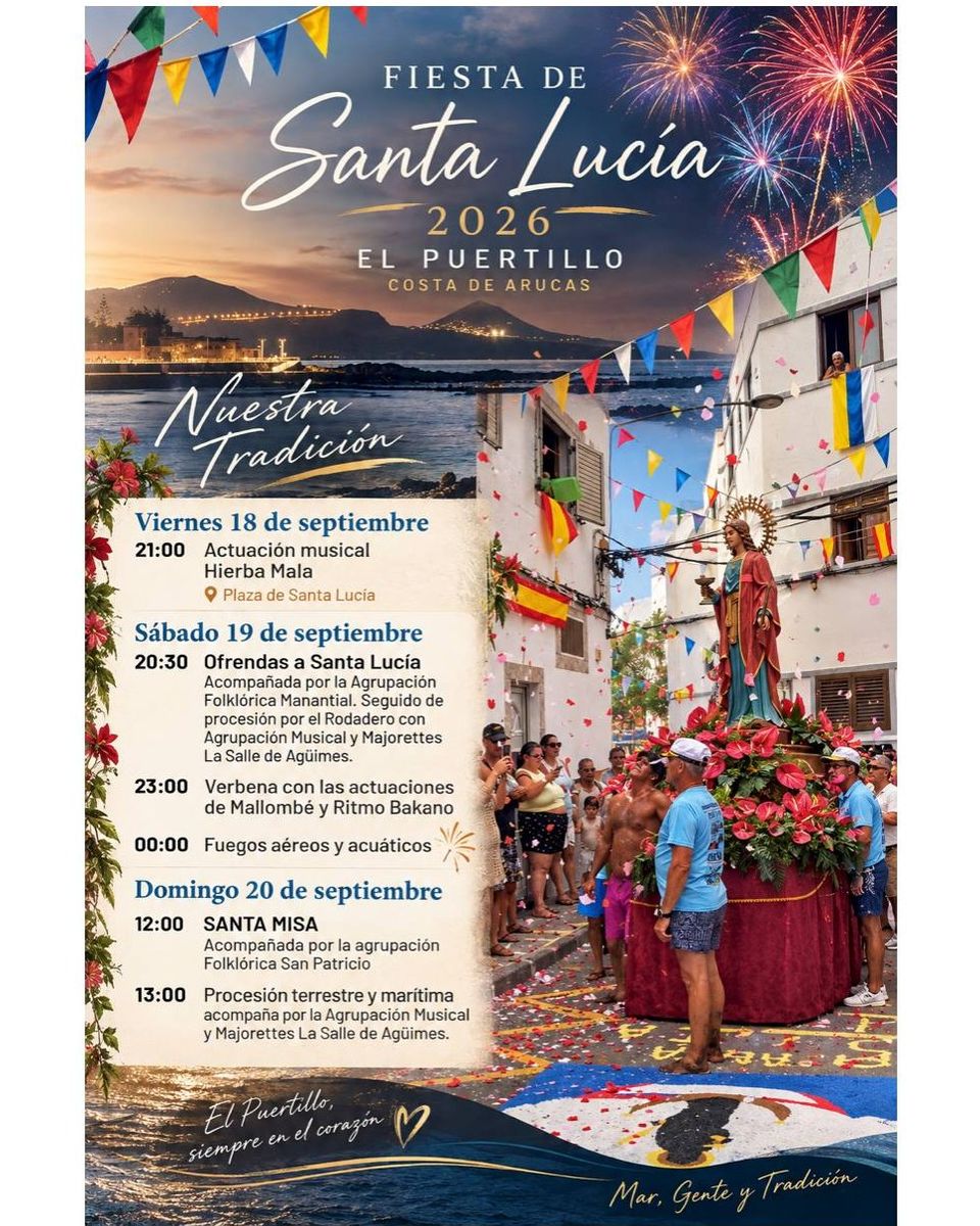 Santa Lucía Mass and land-sea procession