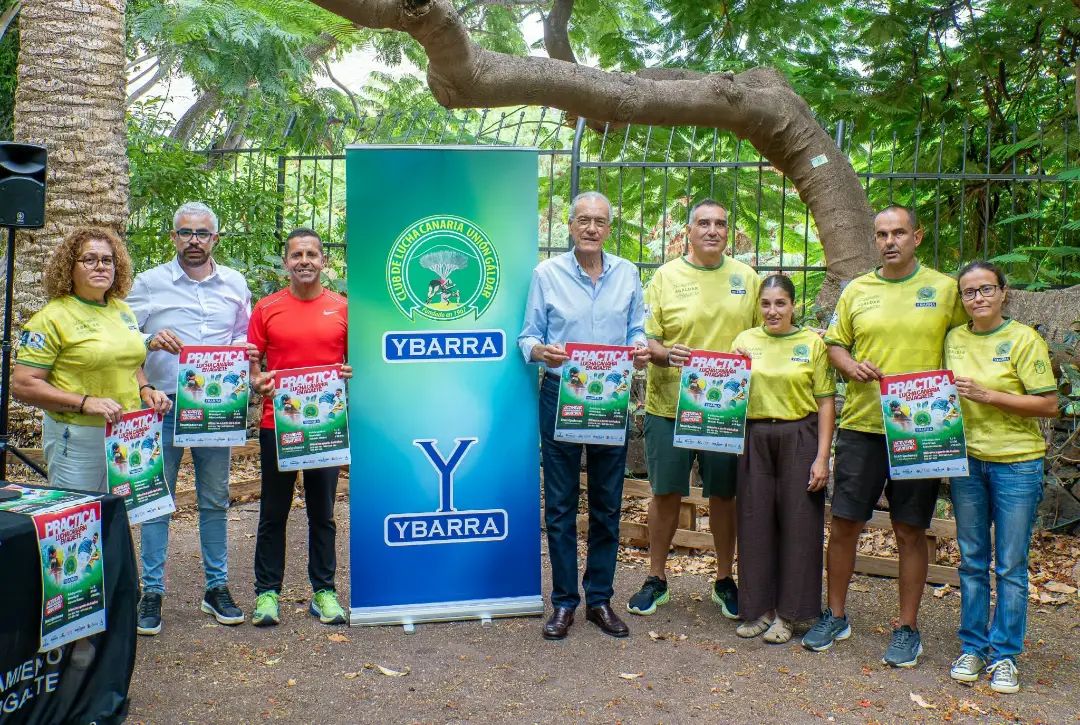 Inicio de la Escuela de Lucha Canaria Unión Gáldar Ybarra en Agaete