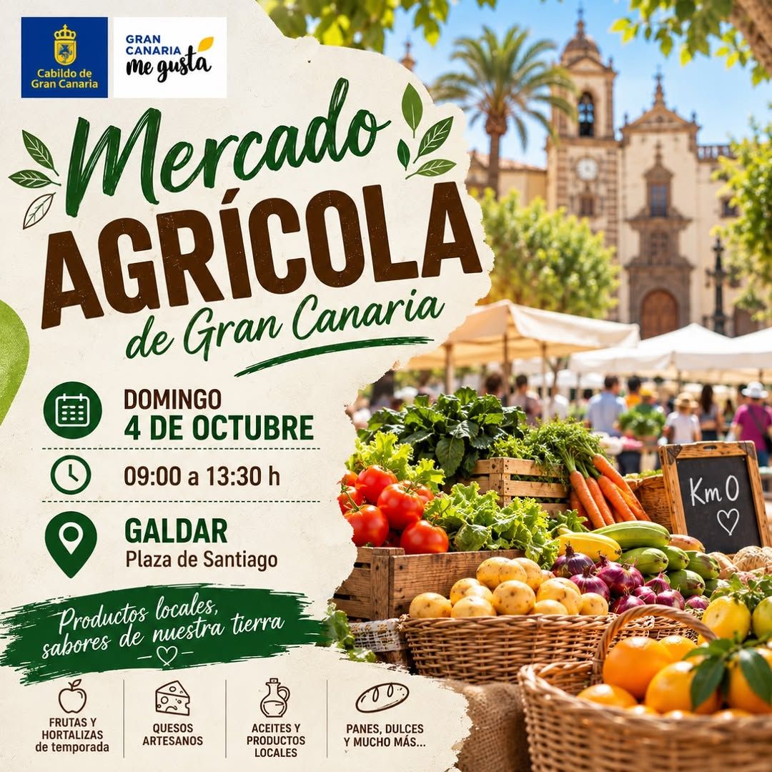 Mercado Agrícola de Gáldar en la Plaza de Santiago