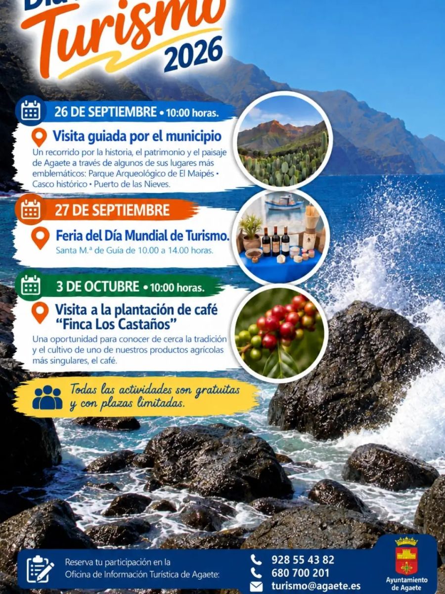 Guided Tour of Agaete on World Tourism Day Program