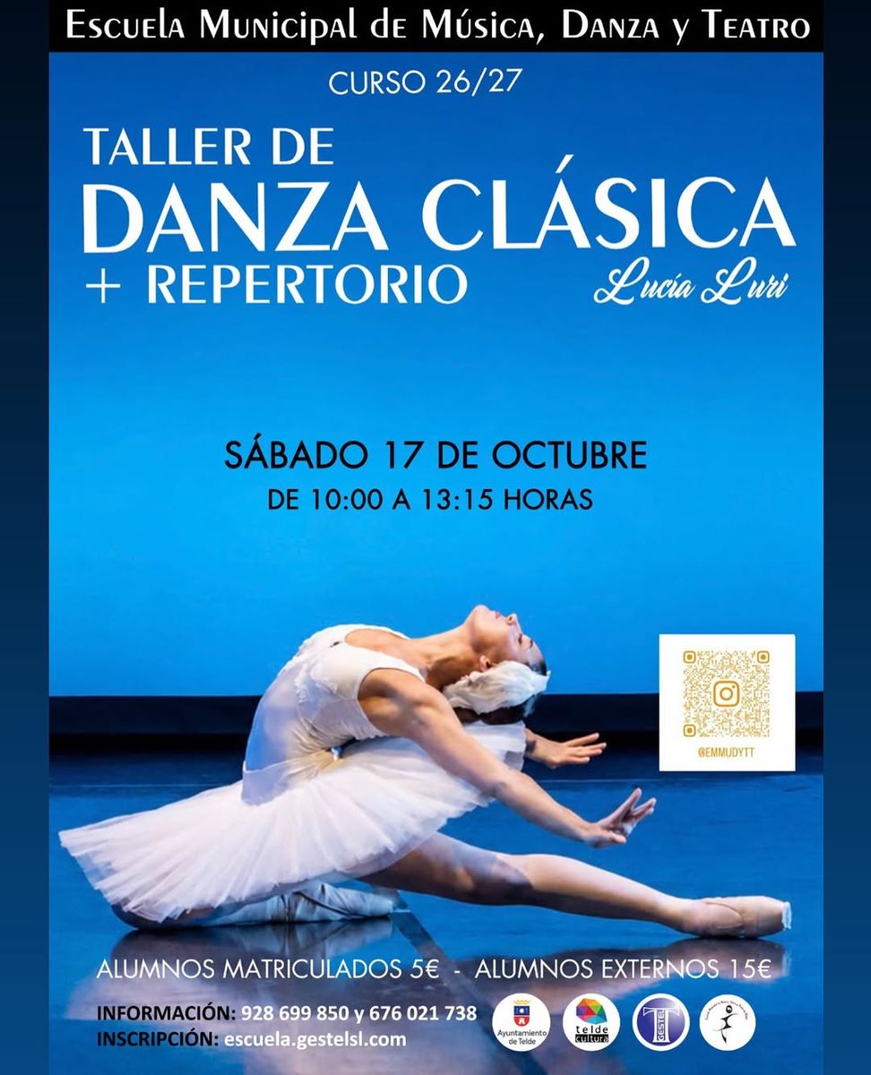 Taller de Danza Clásica y Repertorio con Lucía Luri