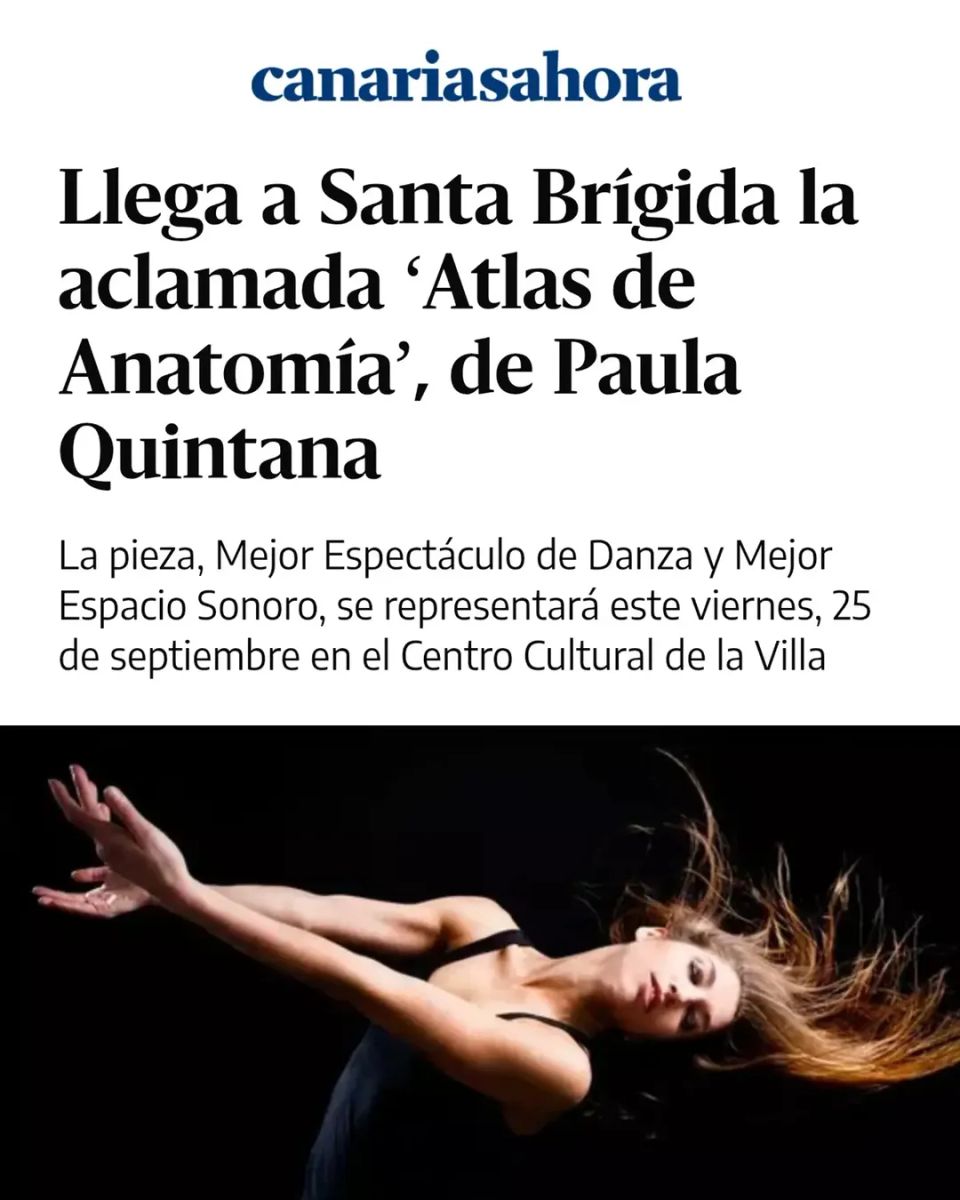 Atlas de Anatomía – Dance Performance by Paula Quintana