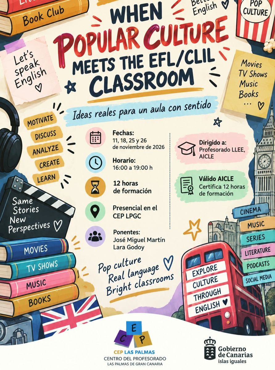 Cuando la cultura popular entra en el aula de EFL/AICLE