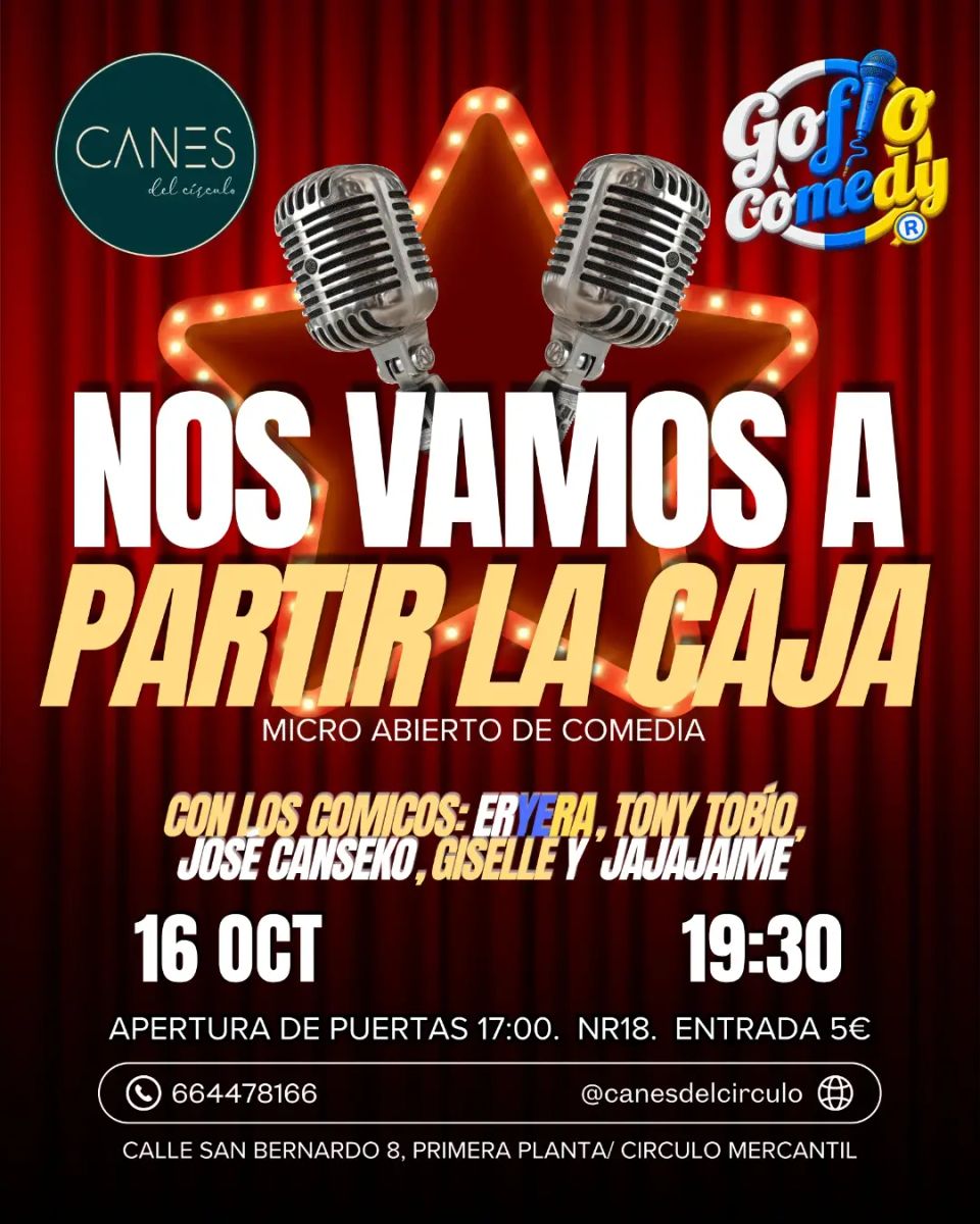 Nos vamos a partir la caja – Micro abierto de comedia