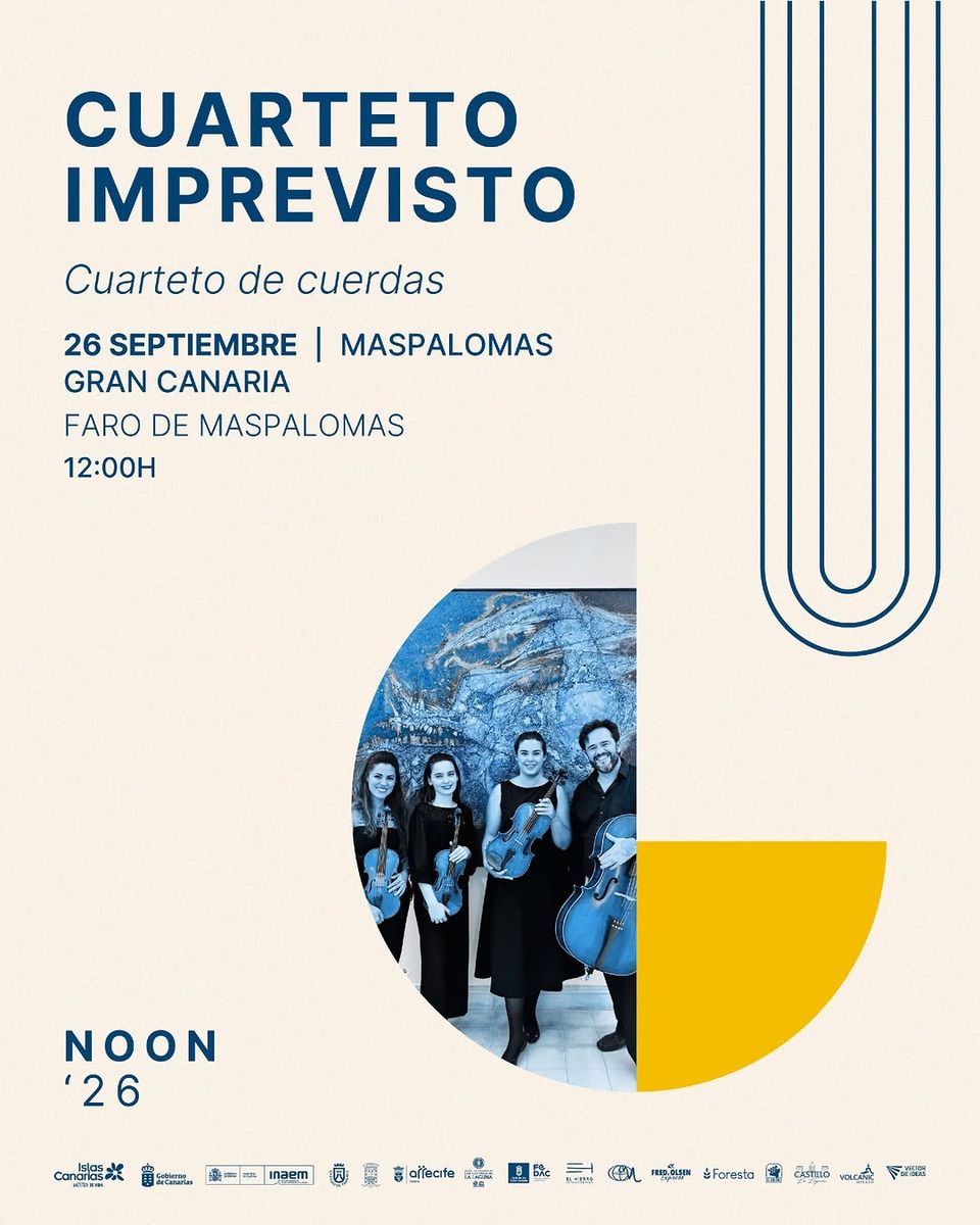 NOON Canarias 2026: Cuarteto Imprevisto at Maspalomas Lighthouse