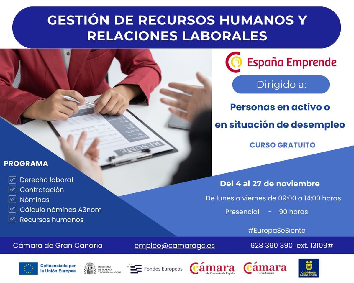 Curso de Gestión de Recursos Humanos y Relaciones Laborales