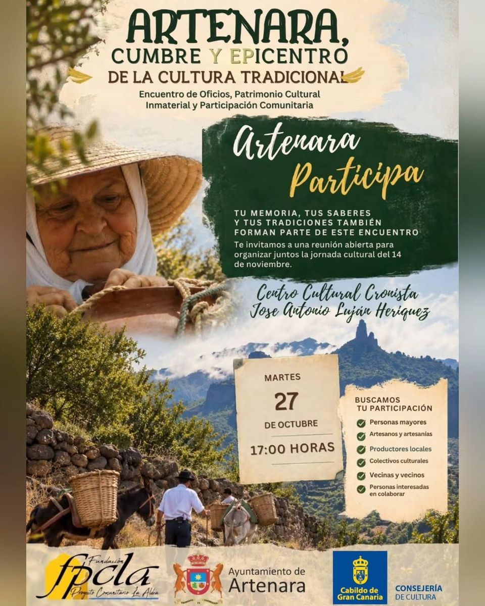Participatory Meeting for ‘Artenara, Summit and Epicenter of Traditional Culture’