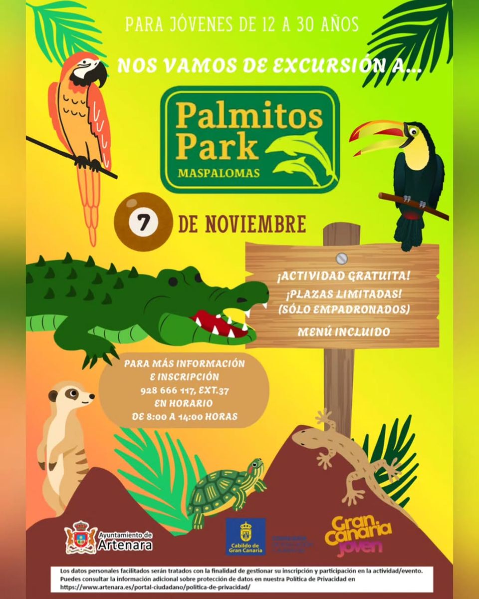 Excursión juvenil a Palmitos Park
