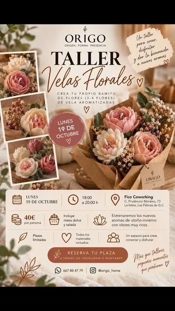 Taller de Velas Florales
