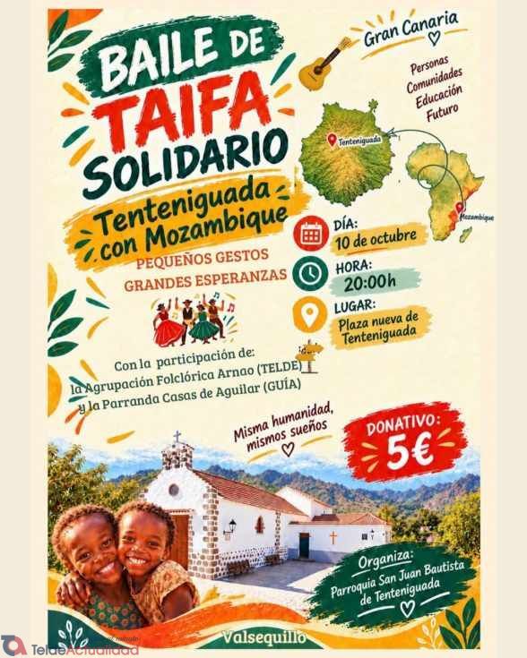 Baile de Taifa Solidario Tenteniguada con Mozambique