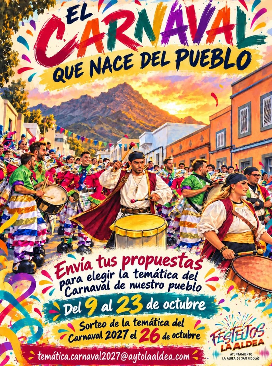 Draw to Choose the Theme of La Aldea Carnival 2027