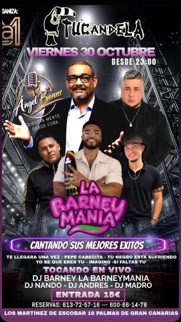 Ángel Bonne en Vivo en Tucandela