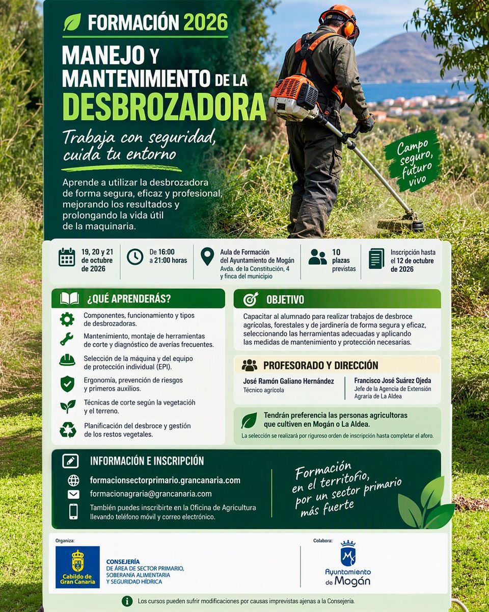 Curso Manejo y Mantenimiento de la Desbrozadora