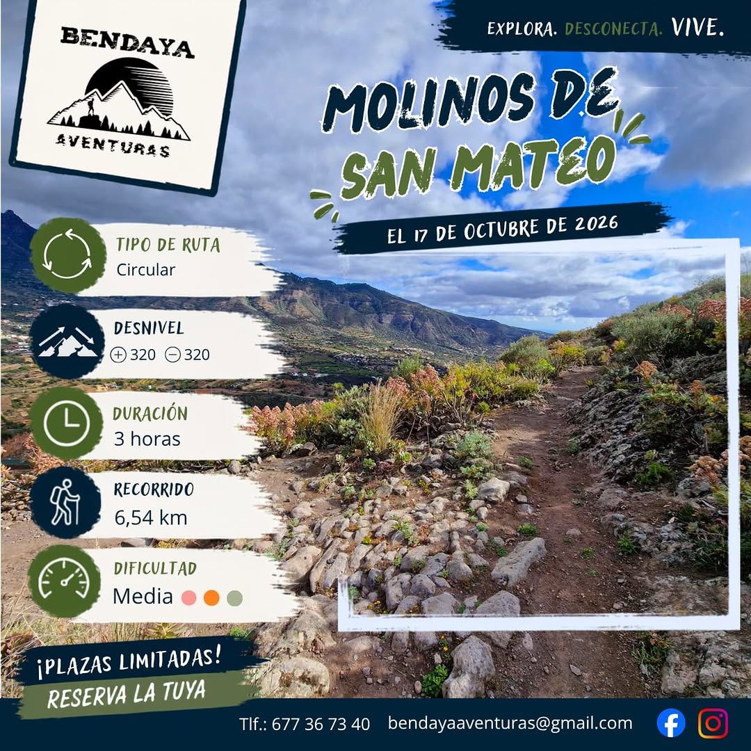 Los Molinos de San Mateo Hiking Route