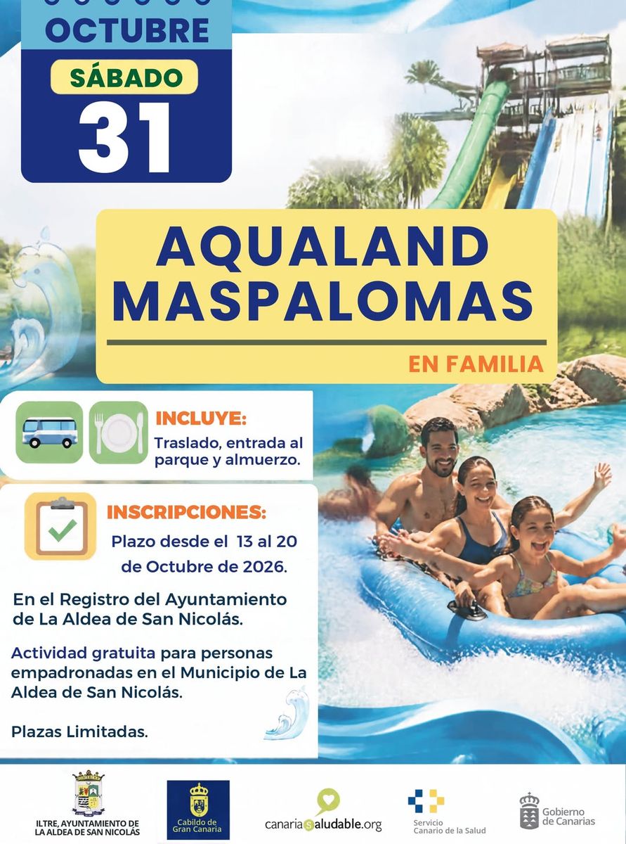 Salida familiar a Aqualand Maspalomas
