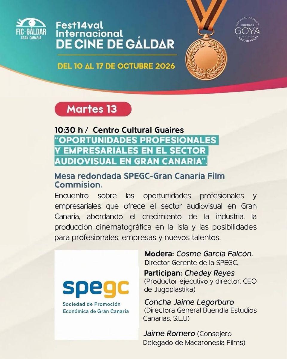Professional and Business Opportunities in the Audiovisual Sector in Gran Canaria