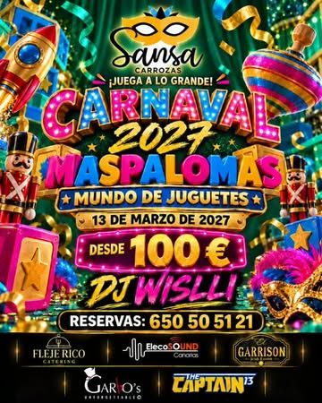 Sansa Carrozas: Fiesta de Carnaval "Mundo de Juguetes"