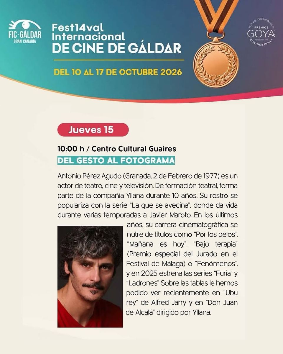 Del gesto al fotograma - Taller de interpretación ante la cámara