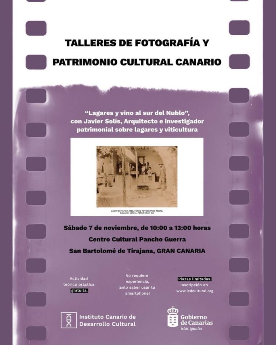 Photography Workshop: Winepresses and Wine South of Nublo